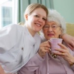 carer and elderly lady